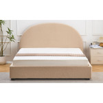 Paris Prix Lit Coffre En Tissu Bouclette "Reinaldo" 160x200cm Beige
