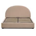 paris prix Lit Coffre en Tissu Bouclette "Reinaldo" 160x200cm Beige