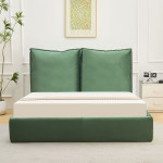 Paris Prix Lit Coffre En Tissu Velours "Herbert" 140x190cm Vert