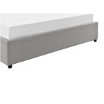 Paris Prix Lit Coffre & Sommier "Vuela" 180x200cm Gris Clair