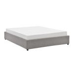 paris prix Lit Coffre & Sommier "Vuela" 180x200cm Gris Clair