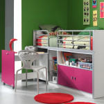 Paris Prix Lit Combiné Compact "Bonny" 90x200cm Fuchsia