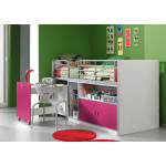 Paris Prix Lit Combiné Compact "Bonny" 90x200cm Fuchsia