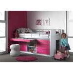 Paris Prix Lit Combiné Enfant "Bonny" 90x200cm Fuchsia
