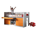 Paris Prix Lit Combiné Enfant "Bonny" 90x200cm Orange