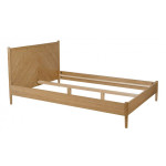 paris prix Lit Design en Bois "Bonegin" 140x200cm Chêne