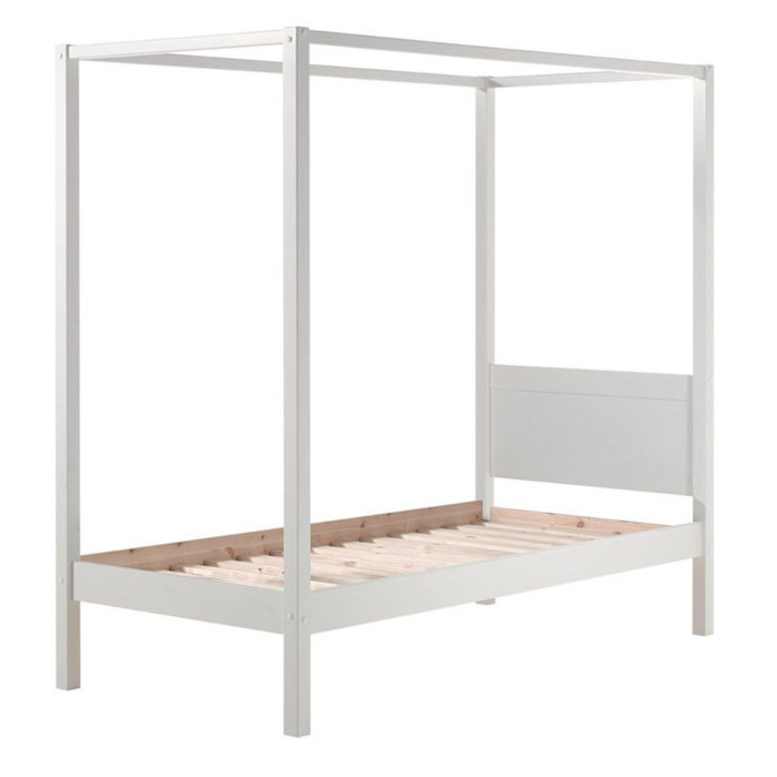 Paris Prix Lit Enfant à Baldaquin "Pino" 90x200cm Blanc