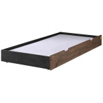 Paris Prix Lit Enfant Avec Tiroir "Alex" 90x200cm Marron & Noir