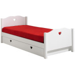paris prix Lit Enfant avec Tiroir "Amori" 90x200cm Blanc