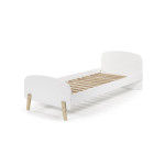 Paris Prix Lit Enfant Avec Tiroir "Kiddy" 90x200cm Blanc & Naturel