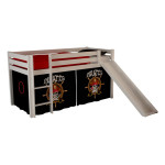 paris prix Lit Enfant Avec Toboggan "Pino Pirates II" 90x200cm Blanc