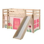 paris prix Lit Enfant Avec Toboggan "Pino Spring" 90x200cm Naturel