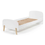 Paris Prix Lit Enfant & Barrière De Sécurité "Kiddy" 90x200cm Blanc
