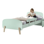 paris prix Lit Enfant & Barrière de Sécurité "Kiddy" 90x200cm Vert Menthe