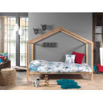 Paris Prix Lit Enfant Cabane "Dallas II" 90x200cm Naturel