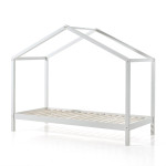 Paris Prix Lit Enfant Cabane & Tiroir "Dallas II" 90x200cm Blanc