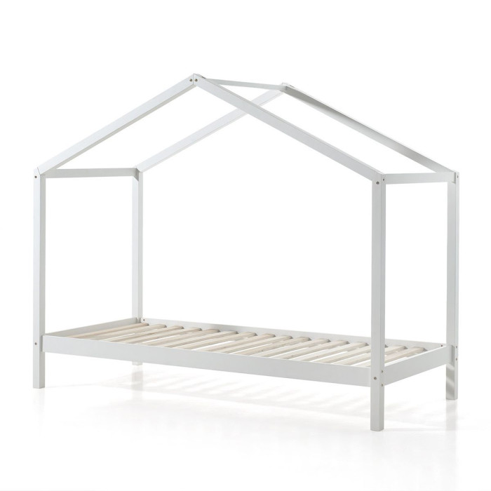 Paris Prix Lit Enfant Cabane & Tiroir "Dallas II" 90x200cm Blanc