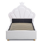 paris prix Lit Enfant Design "Coquillage" 90x190cm Blanc