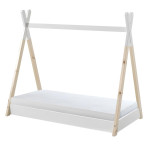 paris prix Lit Enfant Design & Matelas "Tipi" 70x140cm Blanc