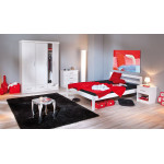 Paris Prix Lit Enfant En Bois Massif "Angel" 90x200cm Blanc