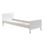 paris prix Lit Enfant en Bois Massif "Billy" 90x200cm Blanc