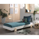 Paris Prix Lit Enfant En Bois "Modulo Arrow" 90x200cm Blanc