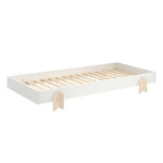 paris prix Lit Enfant en Bois "Modulo Arrow" 90x200cm Blanc