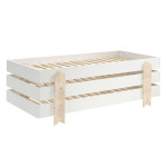 paris prix Lit Enfant en Bois "Modulo Arrow III" 90x200cm Blanc