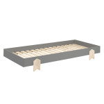 Paris Prix Lit Enfant En Bois "Modulo Arrow III" 90x200cm Gris