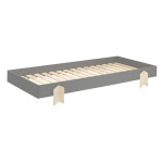 Paris Prix Lit Enfant En Bois "Modulo Arrow IV" 90x200cm Gris