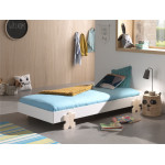 Paris Prix Lit Enfant En Bois "Modulo Puzzle" 90x200cm Blanc