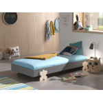 Paris Prix Lit Enfant En Bois "Modulo Puzzle" 90x200cm Gris