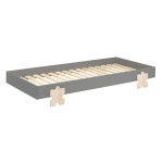 Paris Prix Lit Enfant En Bois "Modulo Puzzle II" 90x200cm Gris