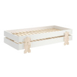Paris Prix Lit Enfant En Bois "Modulo Puzzle III" 90x200cm Blanc