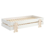 Paris Prix Lit Enfant En Bois "Modulo Puzzle IV" 90x200cm Blanc