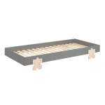 Paris Prix Lit Enfant En Bois "Modulo Puzzle IV" 90x200cm Gris