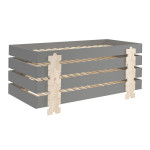 paris prix Lit Enfant en Bois "Modulo Puzzle IV" 90x200cm Gris