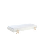 Paris Prix Lit Enfant En Bois "Modulo Smiley IV" 90x200cm Blanc