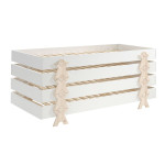 paris prix Lit Enfant en Bois "Modulo Smiley IV" 90x200cm Blanc