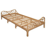 paris prix Lit Enfant en Rotin "Liberty" 90x190cm Naturel