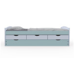 Paris Prix Lit Enfant Gigogne "Paty" 90x200cm Vert Sauge