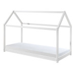 paris prix Lit Enfant & Matelas "Cabane" 90x200cm Blanc