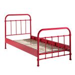 Paris Prix Lit Enfant Métal "New York" 90x200cm Rouge