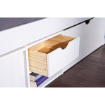 Paris Prix Lit Enfant Multi-Rangements "Clark" 90x200cm Blanc