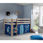 Paris Prix Lit Enfant "Pino Astronaute II" 90x200cm Naturel