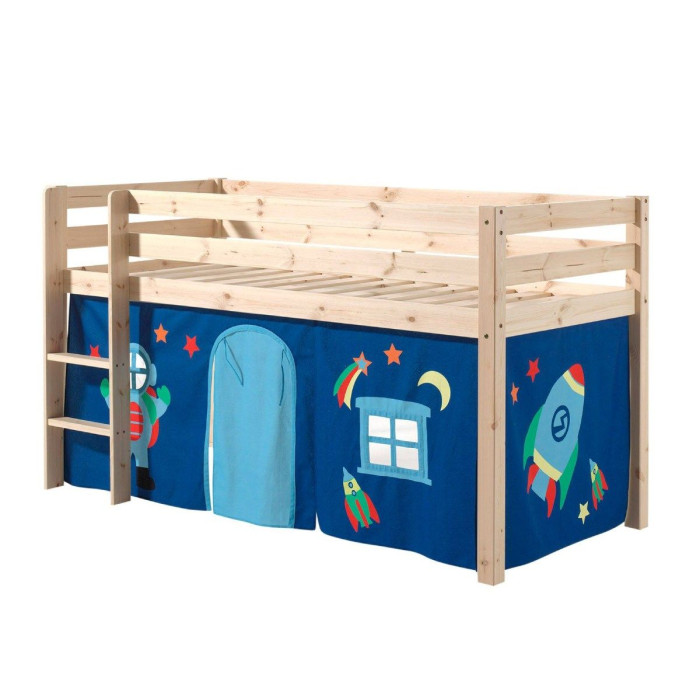Paris Prix Lit Enfant "Pino Astronaute II" 90x200cm Naturel