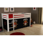 Paris Prix Lit Enfant "Pino Pirates II" 90x200cm Blanc