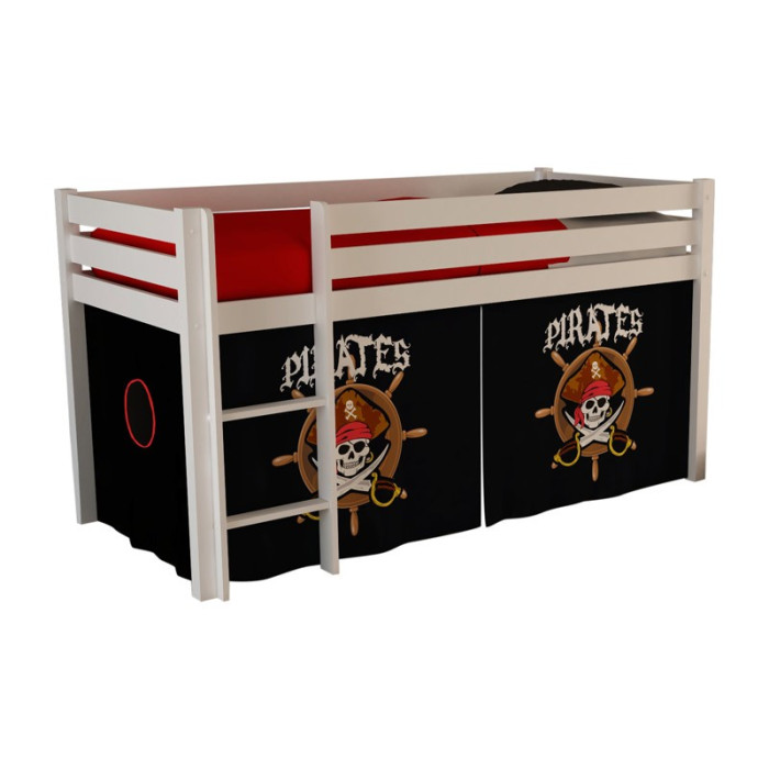 Paris Prix Lit Enfant "Pino Pirates II" 90x200cm Blanc