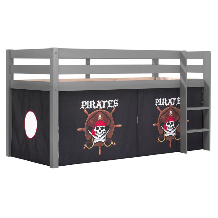 Paris Prix Lit Enfant "Pino Pirates II" 90x200cm Gris