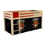 paris prix Lit Enfant "Pino Pirates II" 90x200cm Naturel